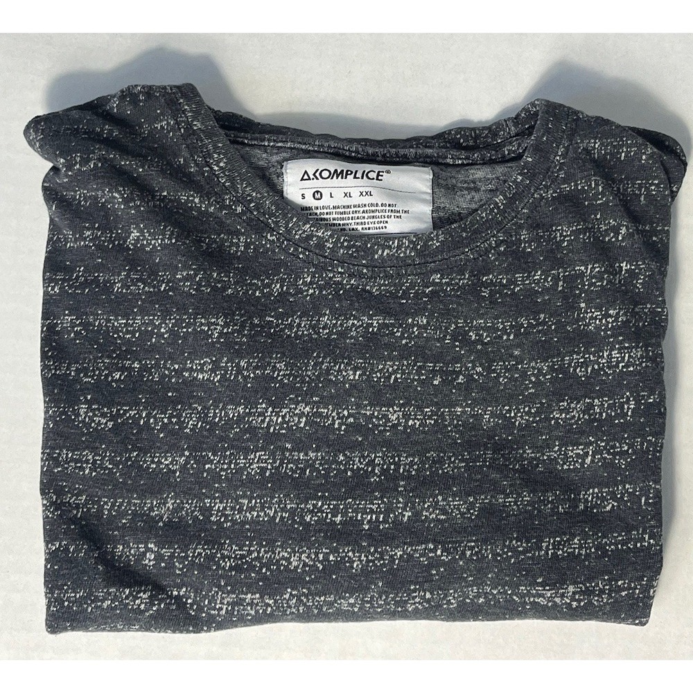 AKOMPLICE CLOTHING COMPANY V.S.O.P. ‎ Gray/black T-Shirt Mens Sz Medium VSOP